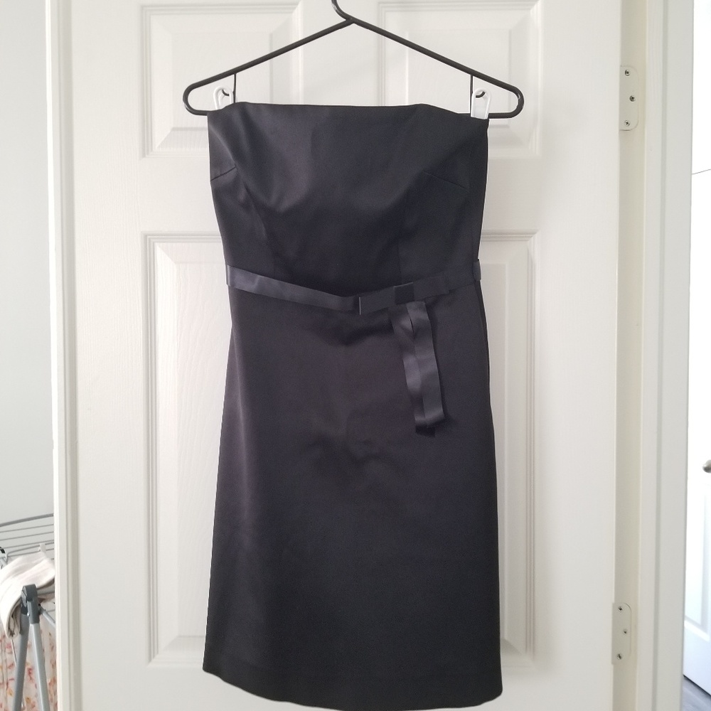 Laundry Shelli Segal Strapless Ribbon Bow Tie Trim